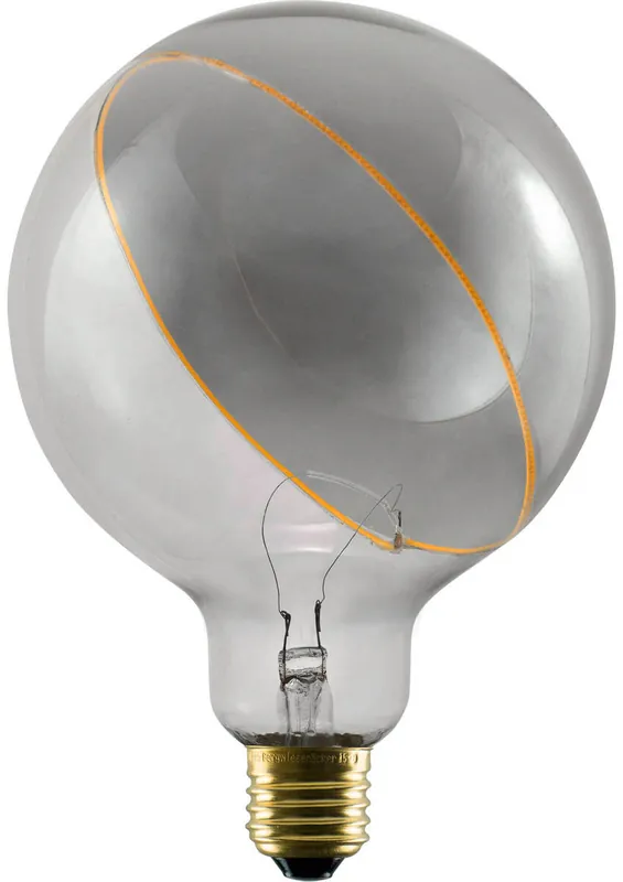 SLV LED Illusion Globe 125 slanting top, LED-Leuchtmittel, smokey, E27, PHASE, 5W, 2200K Nur Für Kurze Zeit