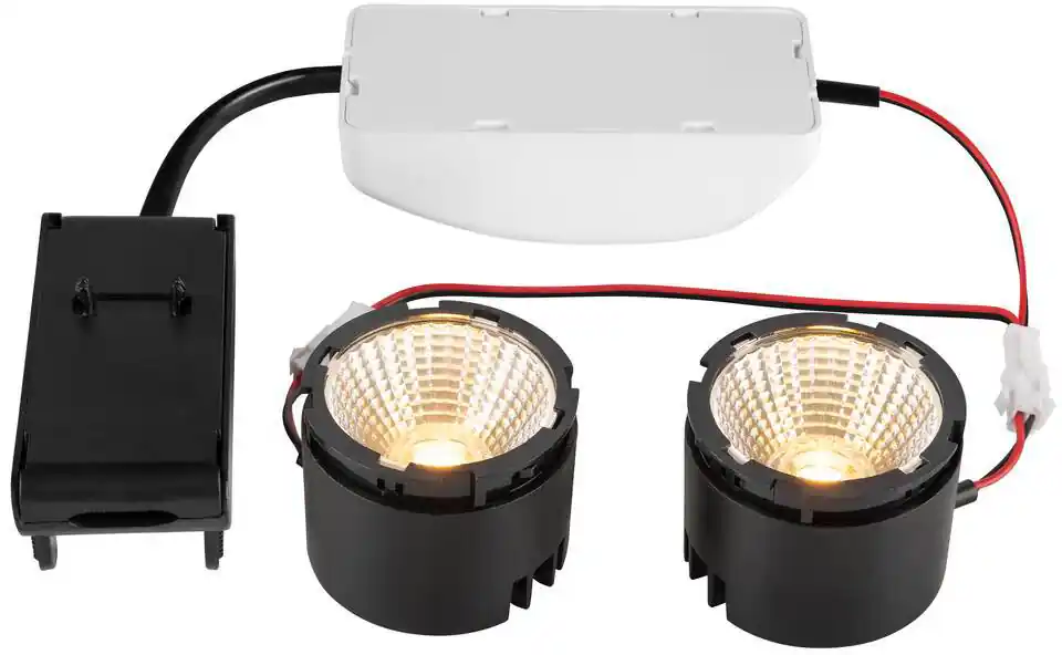 SLV NEW TRIA® 155, DOUBLE LED-Modul, 3000K, 38°, PHASE, schwarz Schneller Versand