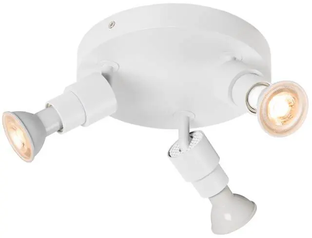 Nur Heute SLV PURI 2.0 Basic, Wand- und Deckenaufbauleuchte, rund, 3 x max. 6W GU10, weiß