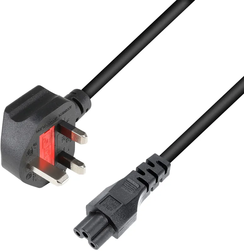 Garantierte Lieferung Adam Hall Cables 3 STAR PTD 0150 UK - Kaltgerätekabel UK | IEC C5 x BS1363/A | 1,5 m