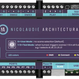 NICOLAUDIE ARCHITECTURAL DINA - DR2 DIN-Schienenmontierter, fortschrittlicher Lichtregler Neu Im Sortiment