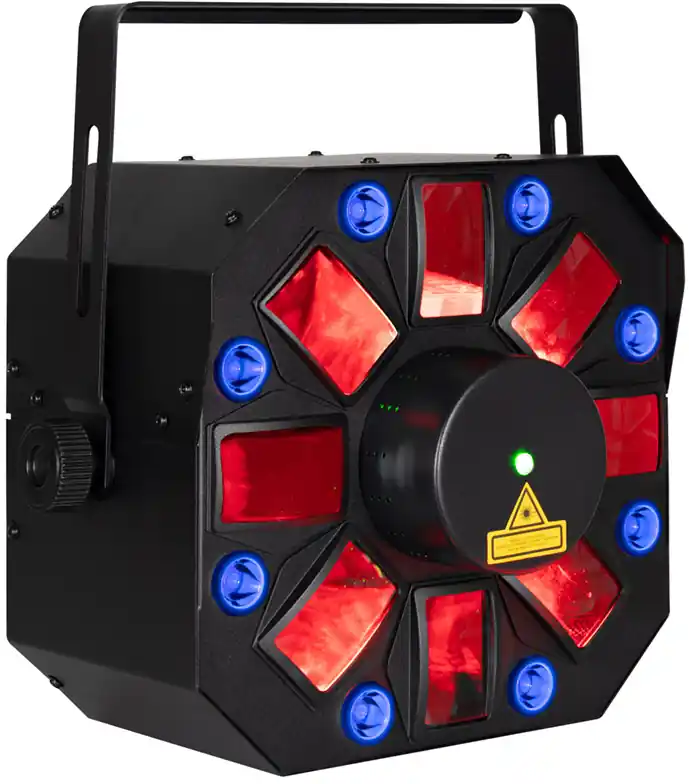Eliminator Furious Three RG UV Moonflower/Wash/Laser-Effekt Preisknaller