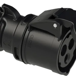 PCE CEE 32 A/240 V 3-polige Steckdose, schwarz – SHARK-Serie Direkt Vom Hersteller