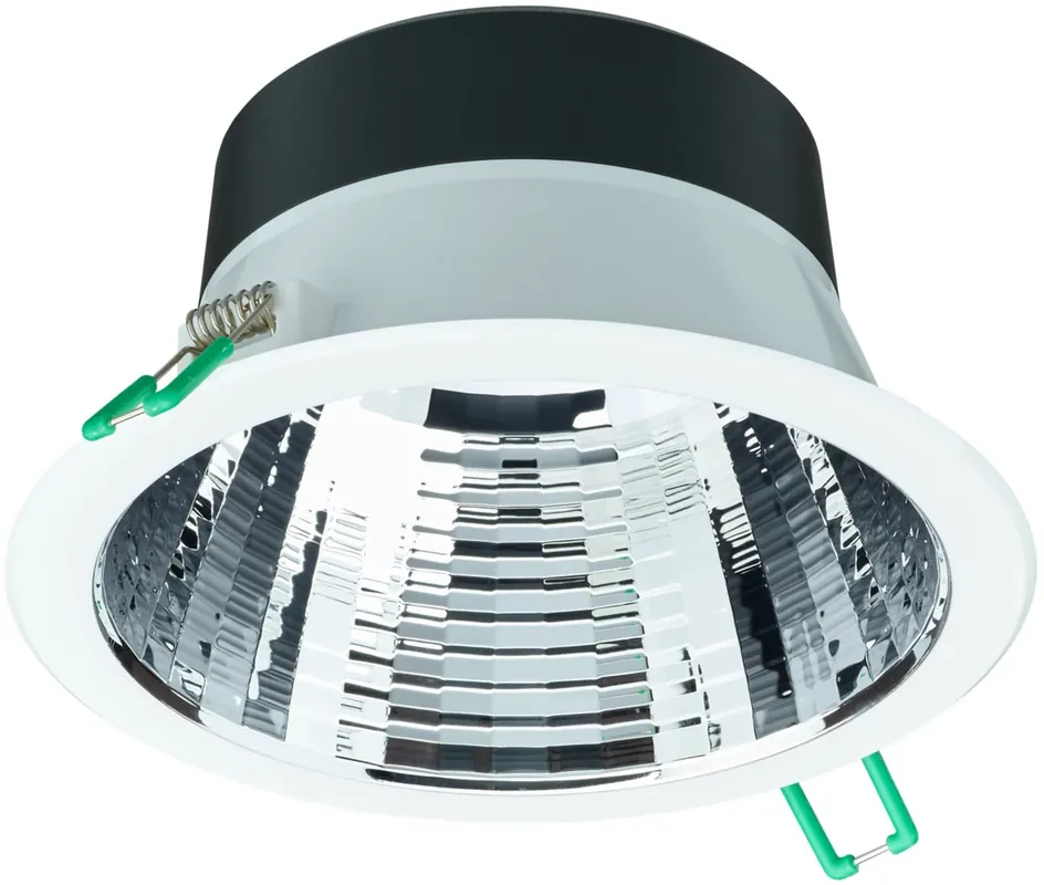 PHILIPS CoreLine Downlight gen5, 10,7 W, D150 mm, 1150 lm, 3000 K, DALI, UGR19, Facettiert Geprüft