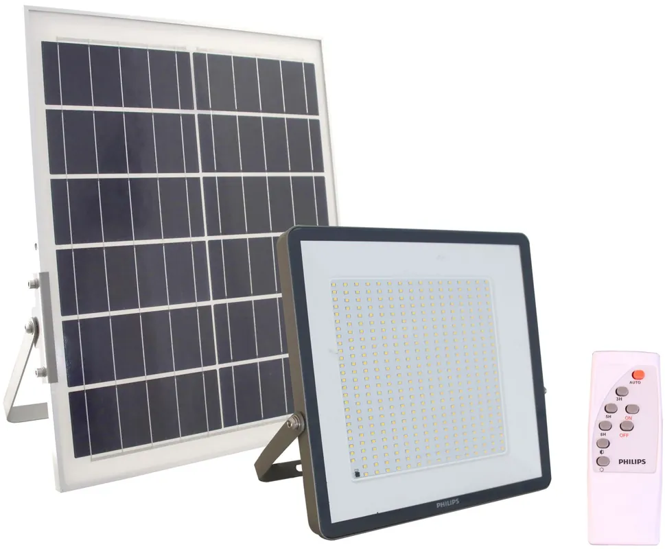 Neue Ware PHILIPS LED-Flutlichtstrahler Solar, 20 W, 2800 lm, 4000 K, CRI80, IR-Fernbedienung, symmetrisch