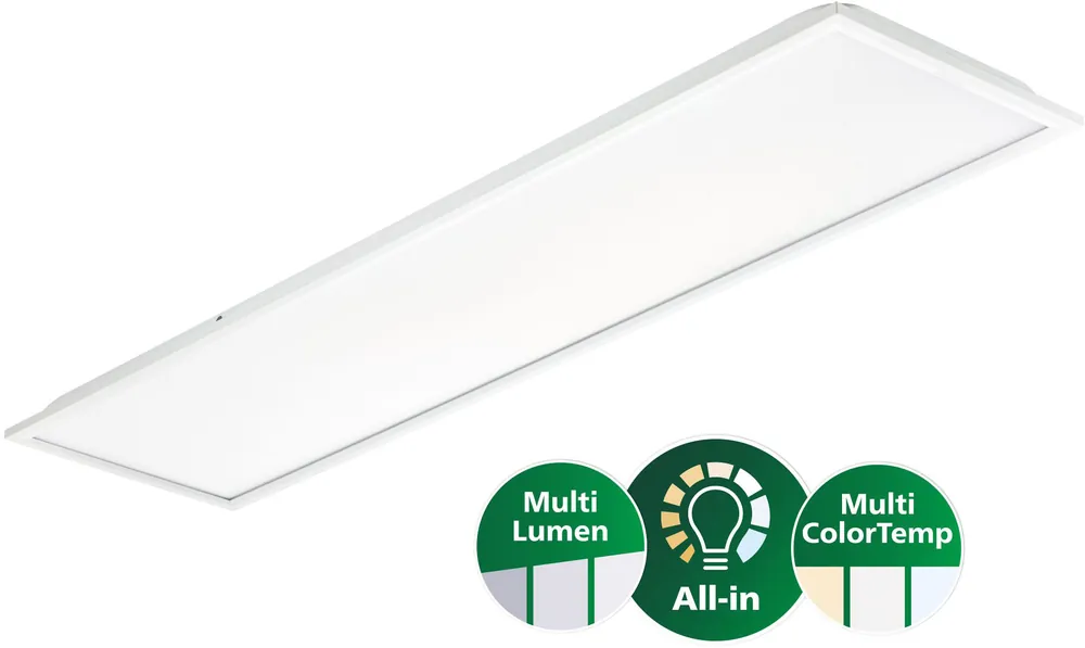 Sofort Bestellen PHILIPS CoreLine Panel gen6, All-in, 31 W, 22 W, 1200x30 mm, VPC, 2900 lm, 3100 lm, 3350 lm, 3600