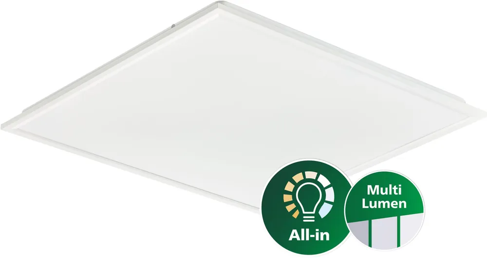 Preiswert PHILIPS CoreLine Panel gen6, All-in, 38 W, 26 W, 600x600 mm, VPC, 3100 lm, 3600 lm, 4300 lm, 4000
