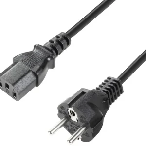 Markenprodukt Adam Hall Cables 4 STAR PKD 0050 - Netzkabel | Adam Hall® IEC C13 x CEE 7/7 | 0,5 m