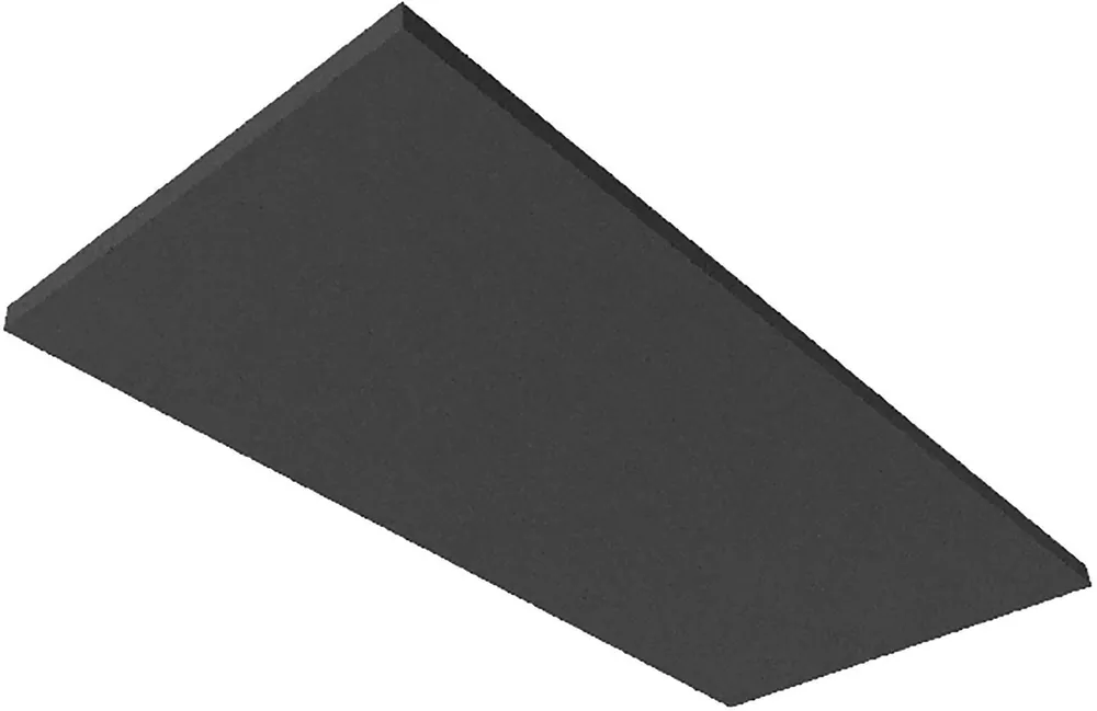 ISOLED Akustikabsorber H25 für Leuchtenrahmen mit Innenformat 500x1192mm, schwarz Schneller Versand