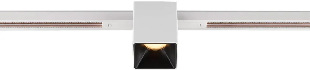 SLV FIXT-IT!, 48V, DALI, eckig, Standard track, Spot, 2000-3000K, 7.4 W, 36°, weiß / schwarz Neue Ware