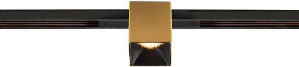 SLV FIXT-IT!, 48V, DALI, eckig, Standard track, Spot, 3000K, 6.6 W, 36°, gold / schwarz Sichere Zahlung