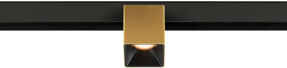 Bestseller SLV FIXT-IT!, 48V, DALI, eckig, Surface mounted track, Spot, 2700K, 6.6 W, 36°, gold / schwarz