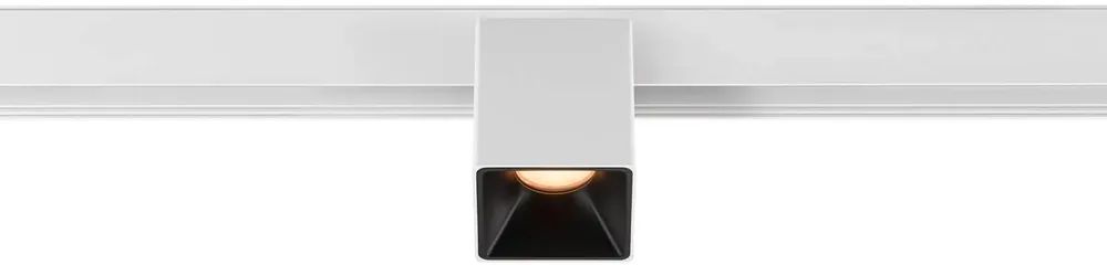 Schnäppchen SLV FIXT-IT!, 48V, DALI, eckig, Surface mounted track, Spot, 2700K, 6.6 W, 36°, weiß / schwarz
