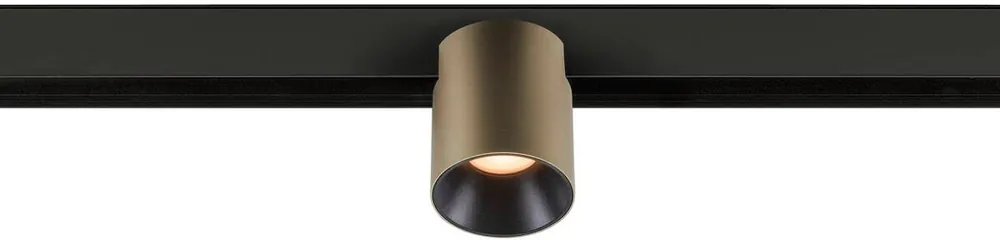 Neuheit SLV FIXT-IT!, 48V, DALI, rund, Surface mounted track, Spot, 2700K, 6.6 W, 36°, bronze / schwarz