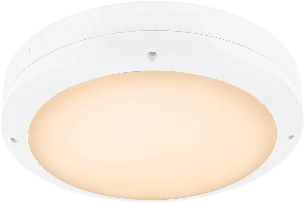 SLV OUTDOOR BULKHEAD V 360, 20W 830/840 IP65 IK10 Sensor weiß Geprüft