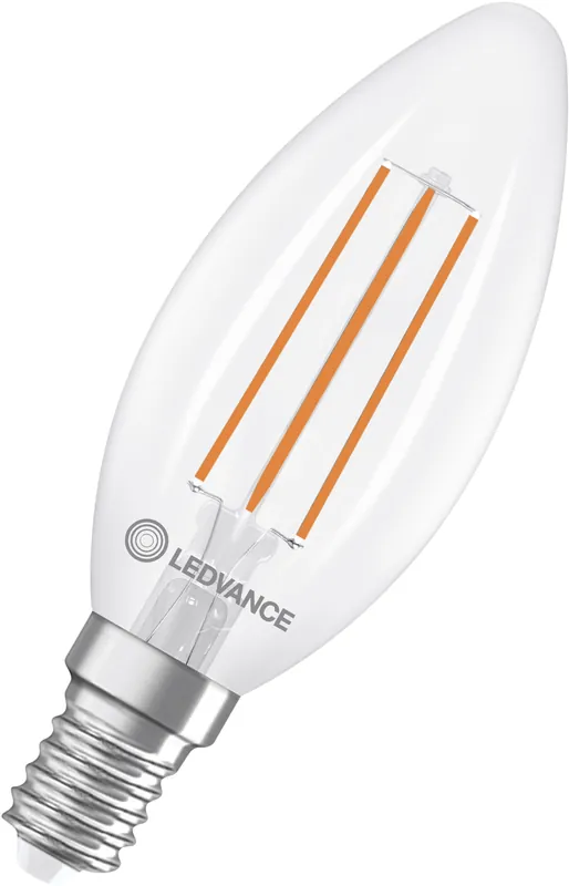 LEDVANCE LED Classic B 40 Glühfaden Energieeffizienzklasse A S 2,2 W 827 Klar E14 Jetzt Bestellen