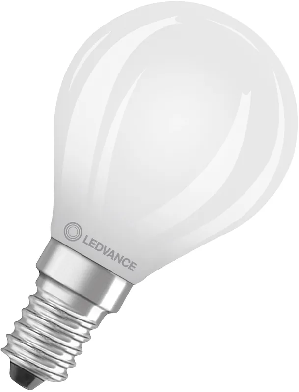 Highlight LEDVANCE LED Classic P 60 Glühfaden Energieeffizienzklasse A S 3,8 W 827 matt E14