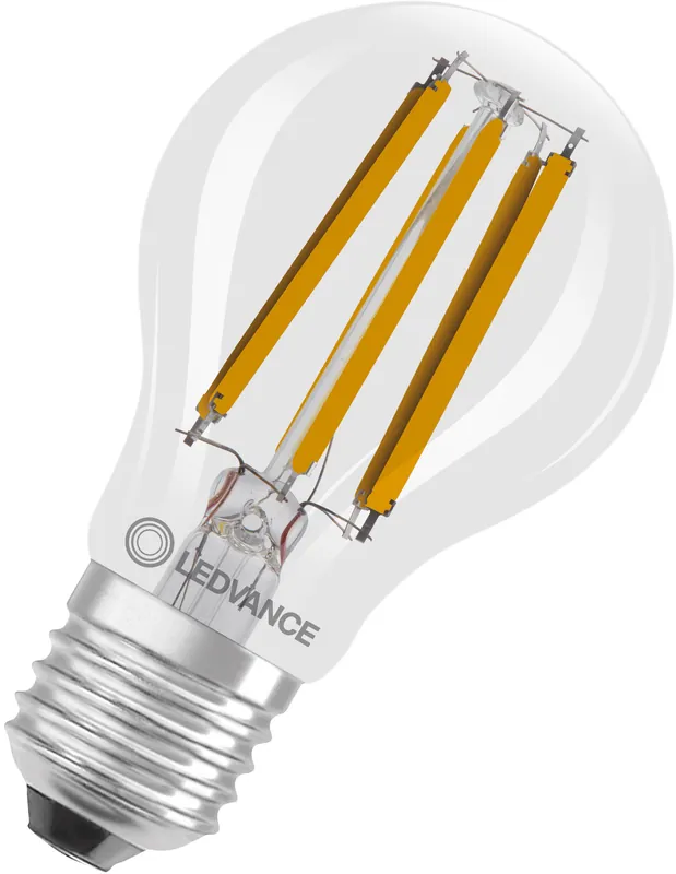 LEDVANCE LED Classic A 75 Glühfaden DIM Energieeffizienzklasse B S 5,7 W 827 Klar E27 Bestseller