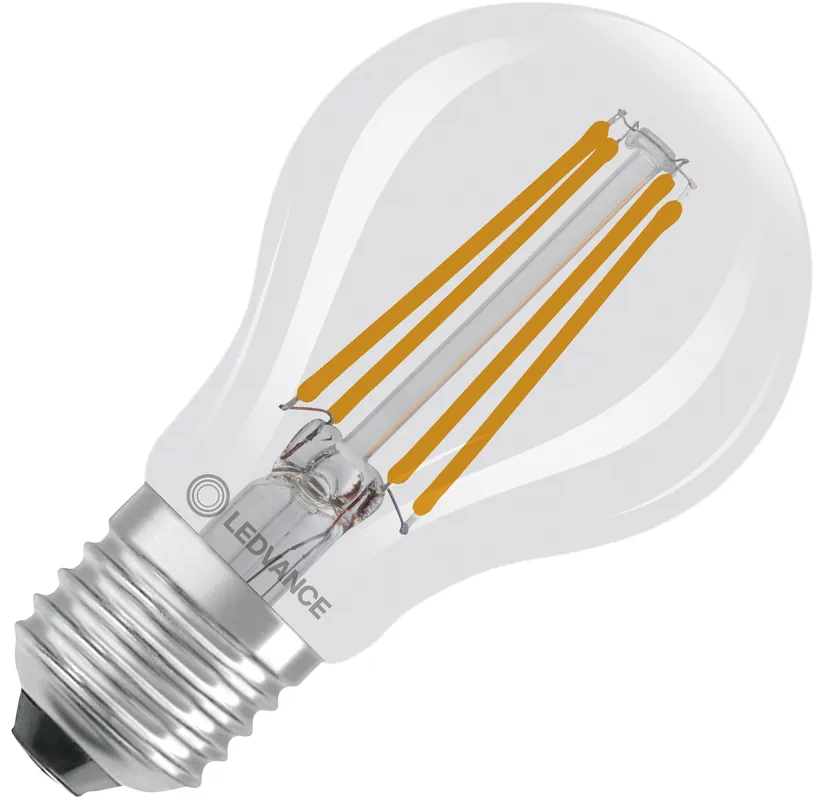 LEDVANCE LED Classic A 60 Glühfaden Energieeffizienzklasse A S 3,8 W 827 Klar E27 Jetzt Bestellen