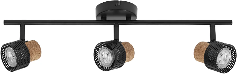Zertifiziert LEDVANCE Decor Spot Cork GU10 Schwarz 3x3,4W 927 DIM