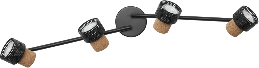 LEDVANCE Decor Spot Cork GU10 Schwarz 4x3,4W 927 DIM Bestseller