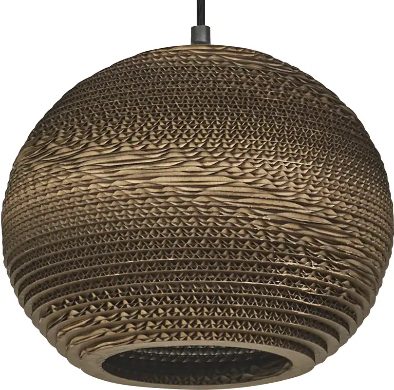 Expressversand LEDVANCE Decor Karton Kugel Pendelleuchte E27 Braun