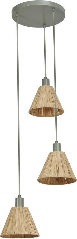 LEDVANCE Decor Raffia Pendelleuchte 3XE27 Grün Neuheit