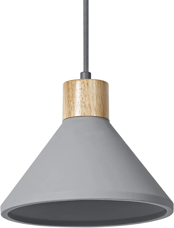 LEDVANCE Decor Beton Holz Pendelleuchte 220 mm E27 Dunkelgrau Wochenendangebot