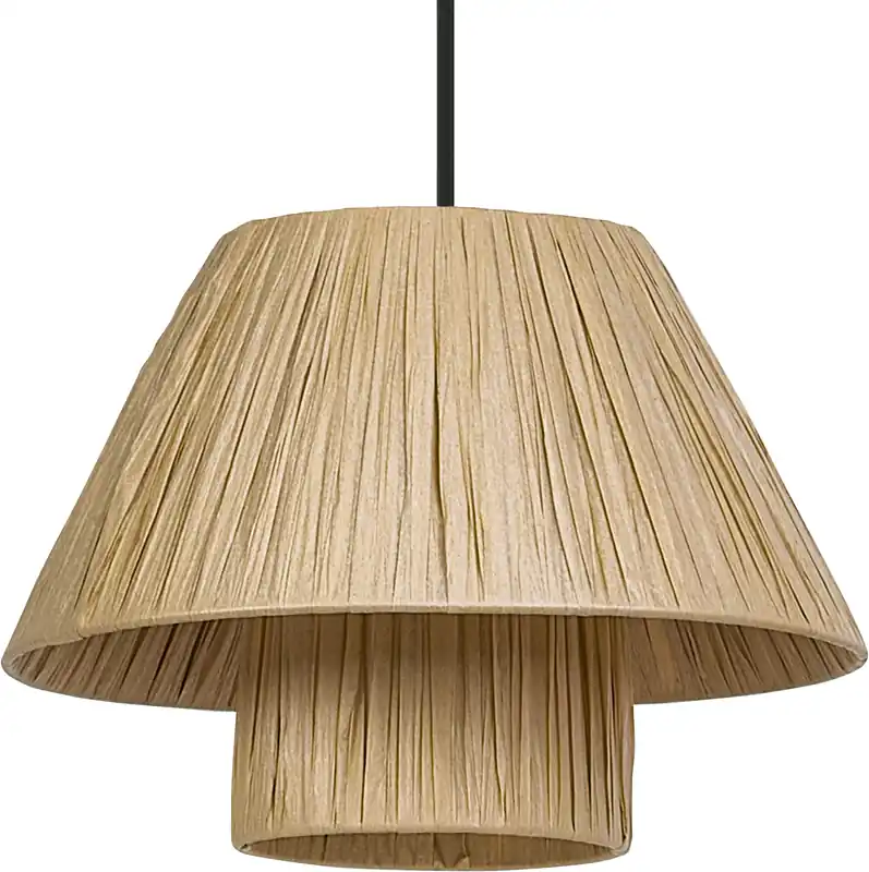 LEDVANCE Decor Bambus Papier Hütte Pendelleuchte 280 E27 Braun Sonderangebot