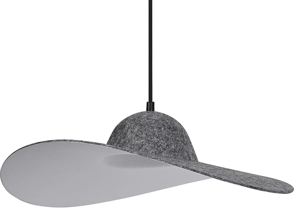 Zertifiziert LEDVANCE Decor Filzhut-Pendelleuchte 1XE27 Dunkelgrau