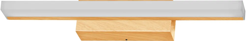 Direktkauf LEDVANCE Orbis Spiegel 40 cm, klickbar, CCT-dimmbar, IP44, Holzoptik