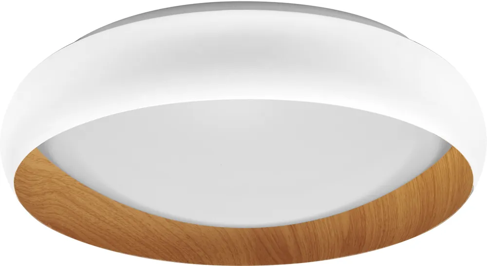 Nur Für Kurze Zeit LEDVANCE Orbis Livia 430 mm 24 W 830 Click DIM Weiß und Holzdekor