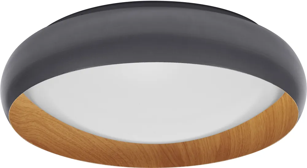 LEDVANCE Orbis Livia 430 mm 24 W 830 Click DIM Grau und Holzdekor Gratis Versand