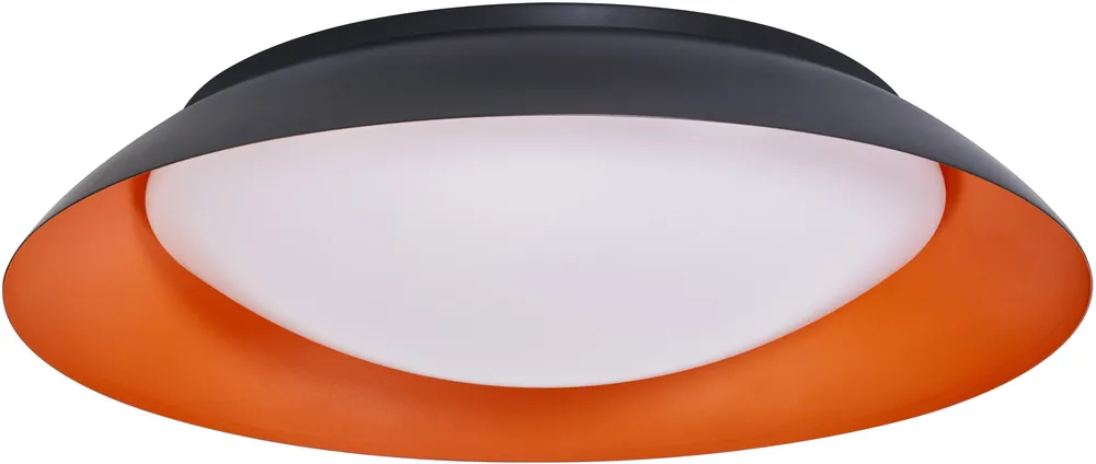 Kostenloser Versand LEDVANCE Orbis Platte 480 mm 45 W 830 Click DIM Schwarz und Orange