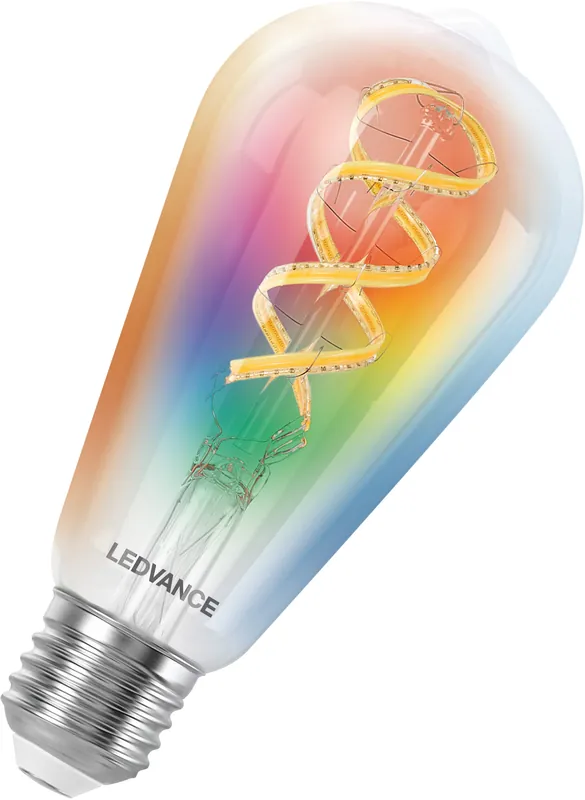 LEDVANCE SMART+ MATTER Glühfaden Edison 40 4,8 W 827...865 Mehrfarbig E27 Markenware