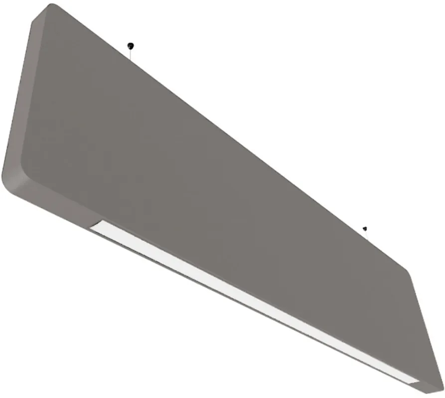 Sichere Zahlung ISOLED Akustik-Aufbau-BAFFEL LAMP30H 37W schwarz, 1500mm, opal+, Push/DALI dimmbar, 3000K