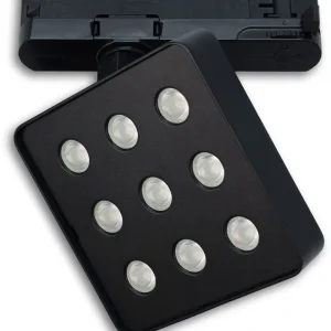 Aktuell ISOLED 3-Phasen Schienen-Strahler MATRIX, 20W, 40°, schwarz, 3000K, UGR
