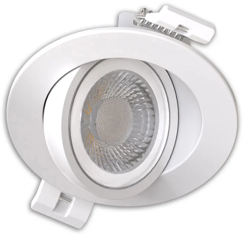 Neue Kollektion ISOLED LED Einbaustrahler Sphere-68 schwenkbar, 6W, 40°, 2700|3000|4000K, CRI90, weiß, dimmbar