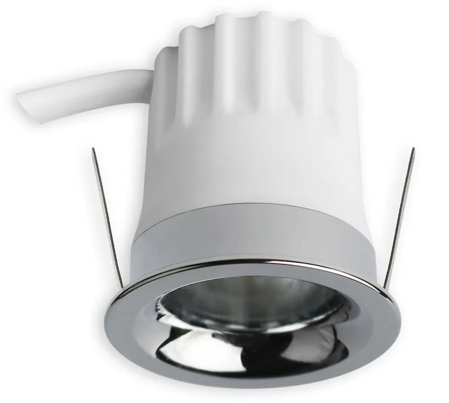 ISOLED LED Einbaustrahler BACK32, alu glänzend, rund, 5W, CRI90, 2700K, rückversetzt, Honeycomb Knallerangebot