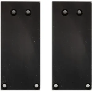 Expressversand ISOLED Endkappe Alu EC130 für Curtain10 ONE HIGH, 2 Stück, schwarz