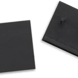 Endkappe außenliegend, schwarz für Track48 Schiene flat (H25) mit transluz., bündigem COVER, 2 STK Top-Seller