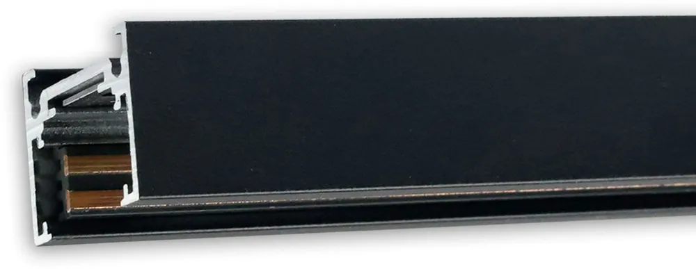 ISOLED Track48 Aufbauschiene flat, schwarz, 300cm, 4-polig, inkl. Endkappen und Schutzcover Sofort Bestellen