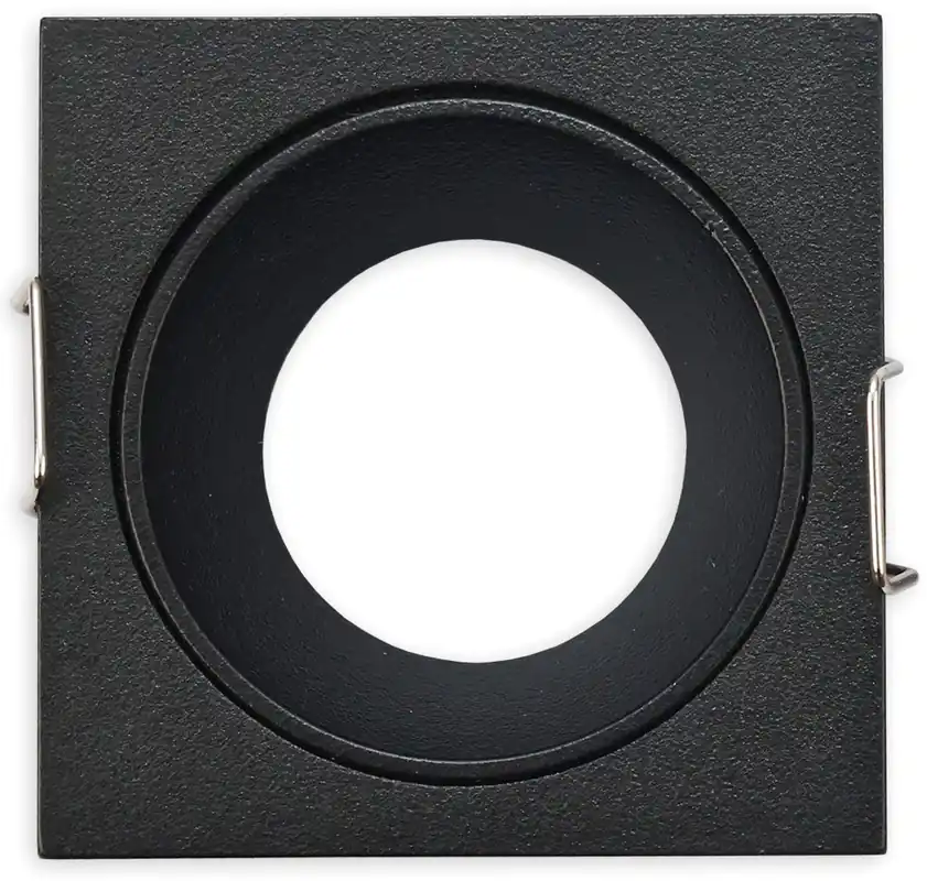 ISOLED Einbaurahmen für MR11/GU10 Mini Spots, eckig, schwarz Schneller Versand