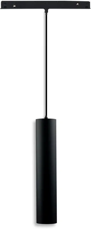 Preisreduziert ISOLED Track48 Hängeleuchte Pipe schwarz, 12W, 36°, UGR