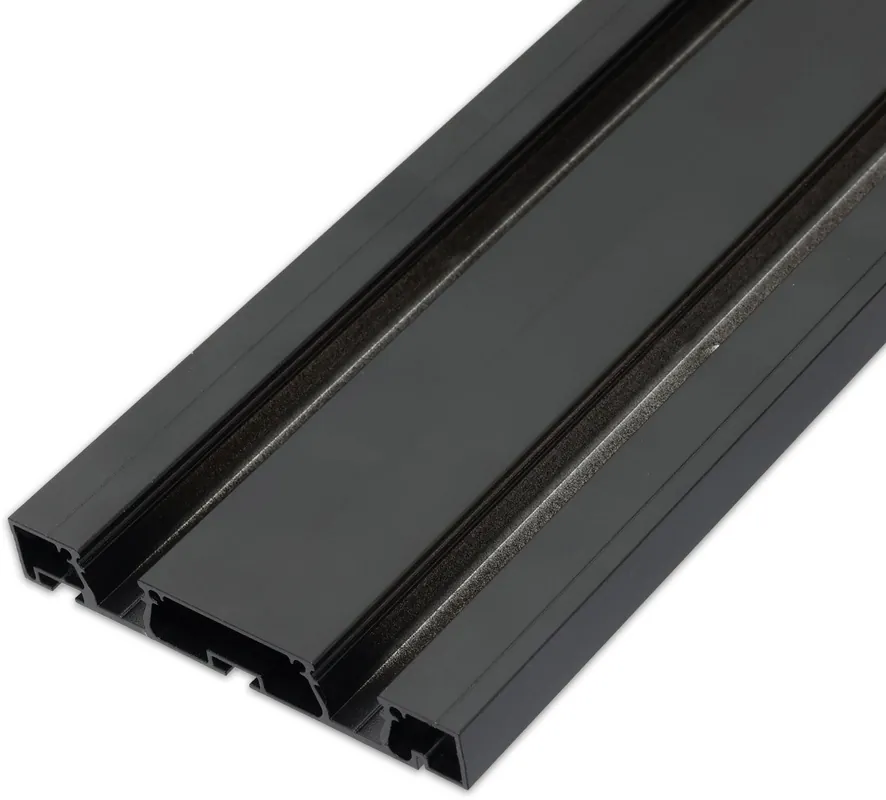 ISOLED Gardinenprofil Curtain10 DOUBLE, schwarz RAL9005, 200cm Sonderaktion