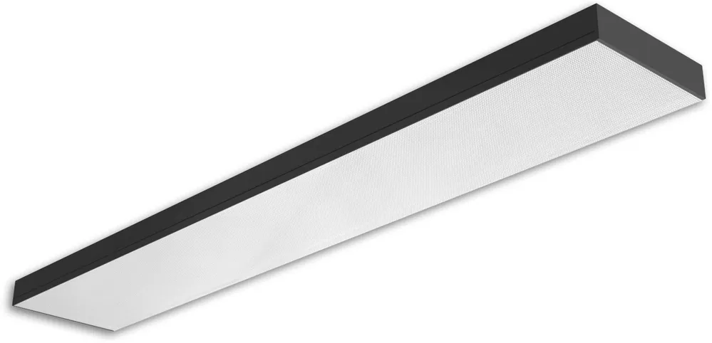 ISOLED LED Langfeldleuchte, 120x20cm, schwarz, PowerSwitch 25|30|35|40W, UGR Rabatt