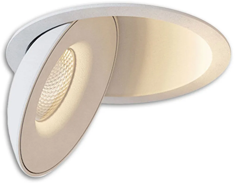 ISOLED LED Einbauleuchte Sphere weiß/weiß, 2700K, 10W, CRI90, dimmbar Rabatt
