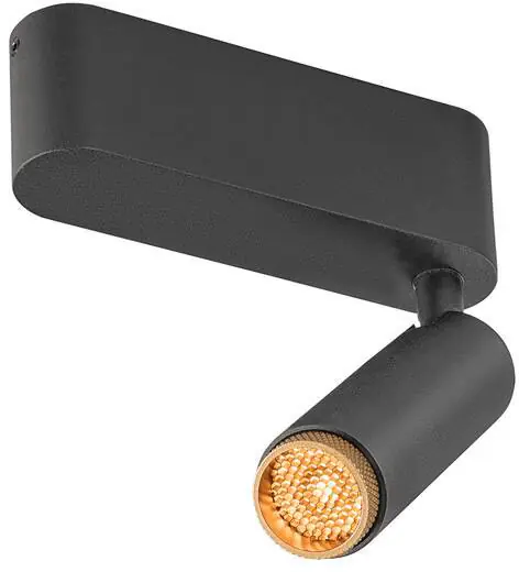 Aktuell SLV GRIP! S, Deckenaufbauleuchte, single, PHASE, 2700 K, 11 W, 29°, schwarz / gold