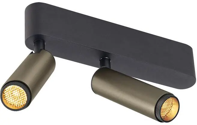 Sichere Zahlung SLV GRIP! S, Deckenaufbauleuchte, double, PHASE, 3000 K, 21 W, 29°, bronze / schwarz
