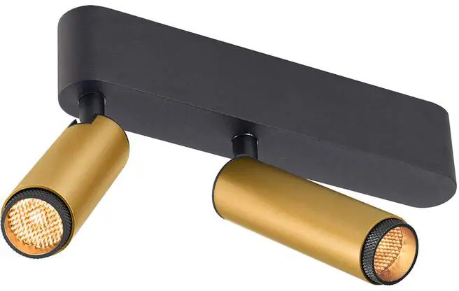 Direkt Vom Hersteller SLV GRIP! S, Deckenaufbauleuchte, double, PHASE, 2700 K, 21 W, 29°, gold / schwarz
